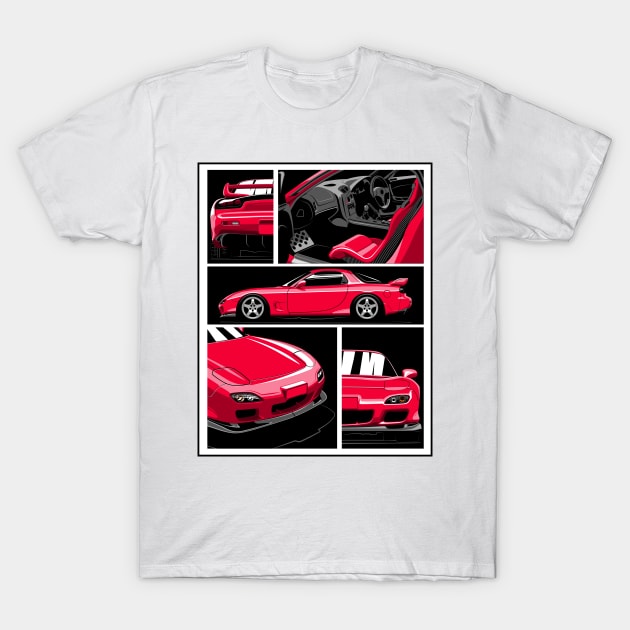 Red Seven T-Shirt by icemanmsc